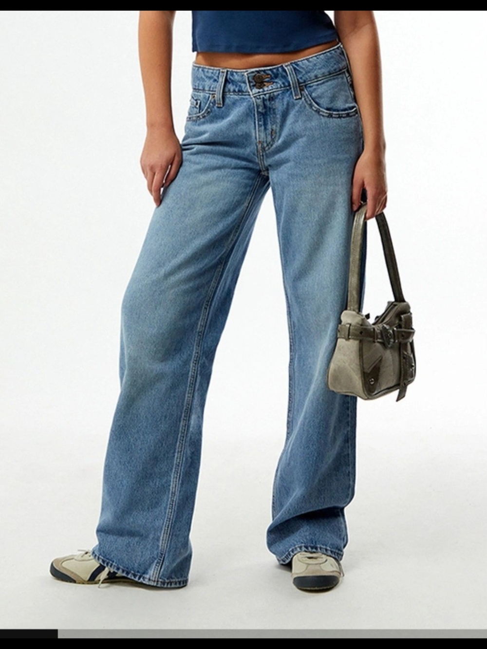 Levi's Light Blue Wide Leg Jeans